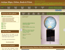 Tablet Screenshot of antiquemapsandglobes.com